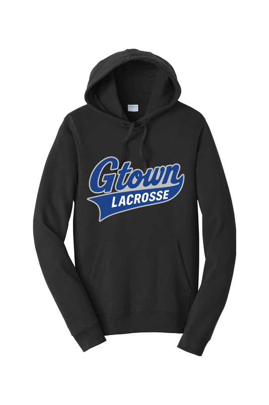 Georgetown YLC Fleece Pullover Hooded Sweatshirt Signature Lacrosse