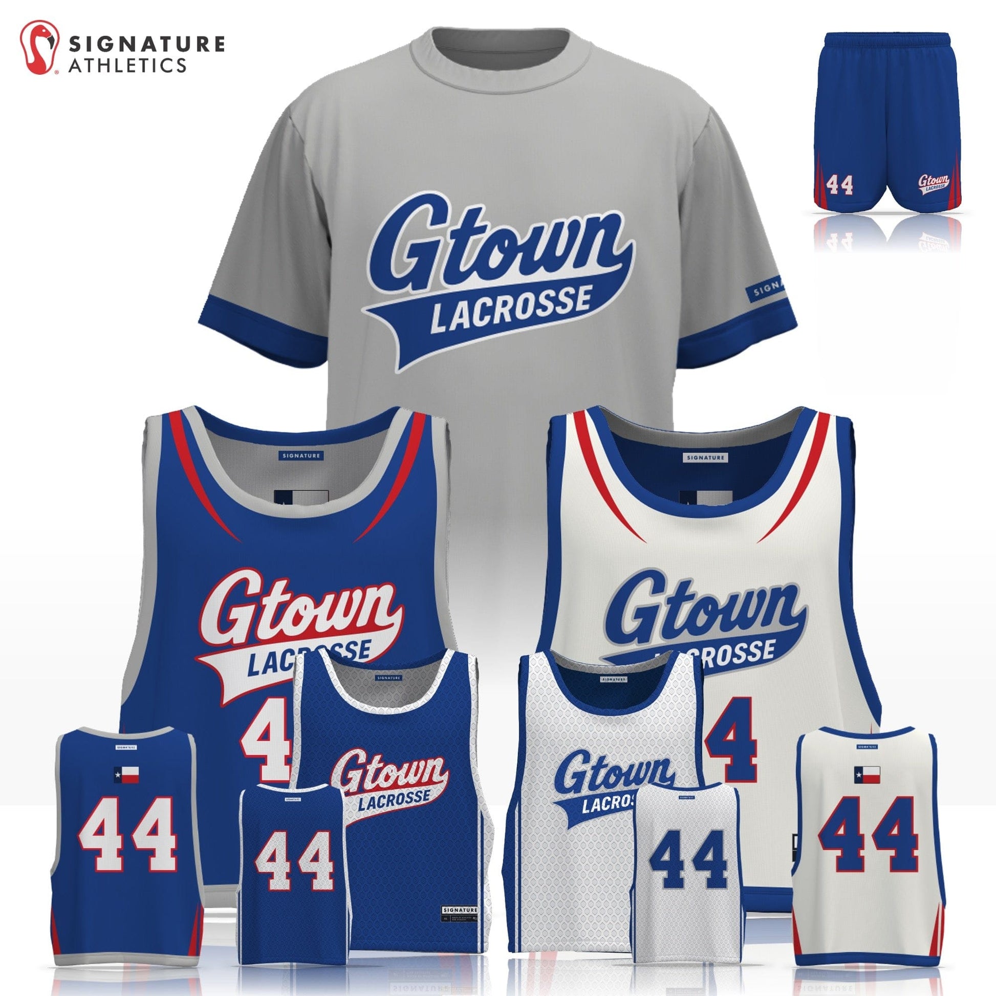 Georgetown Youth Lacrosse Men's  4 Piece Player Package: 1 - 2 Signature Lacrosse
