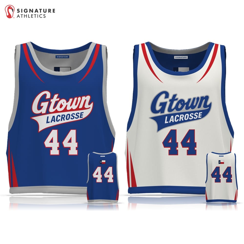 Georgetown Youth Lacrosse Men's Player Reversible Pinnie: 7 - 8 Signature Lacrosse