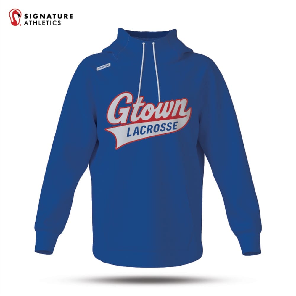 Georgetown Youth Lacrosse Men's Pro Dye Sub Scuba Hoodie: 7 / 8 (Seniors) Signature Lacrosse