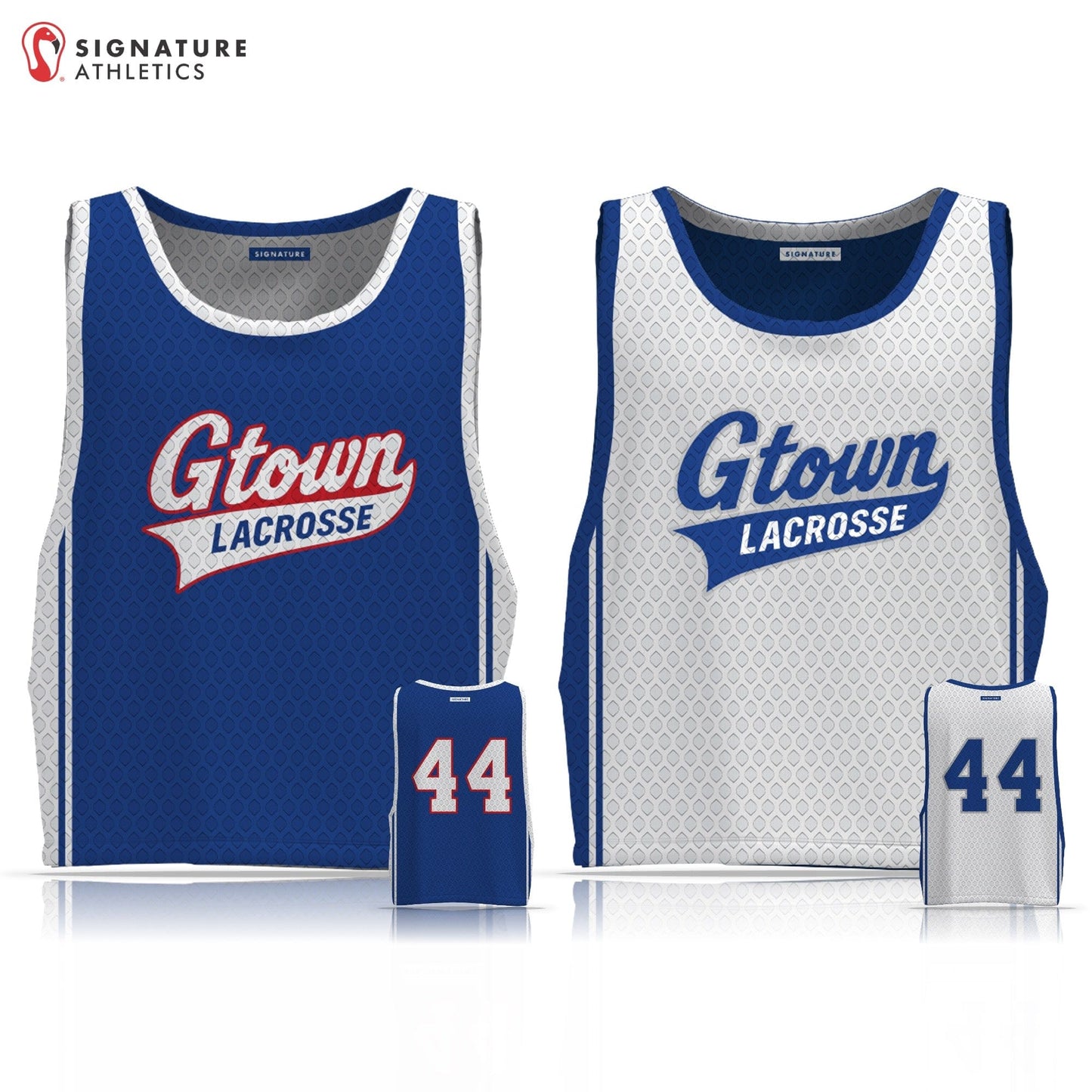 Georgetown Youth Lacrosse Men's Tournament Pinnie: 7 - 8 Signature Lacrosse
