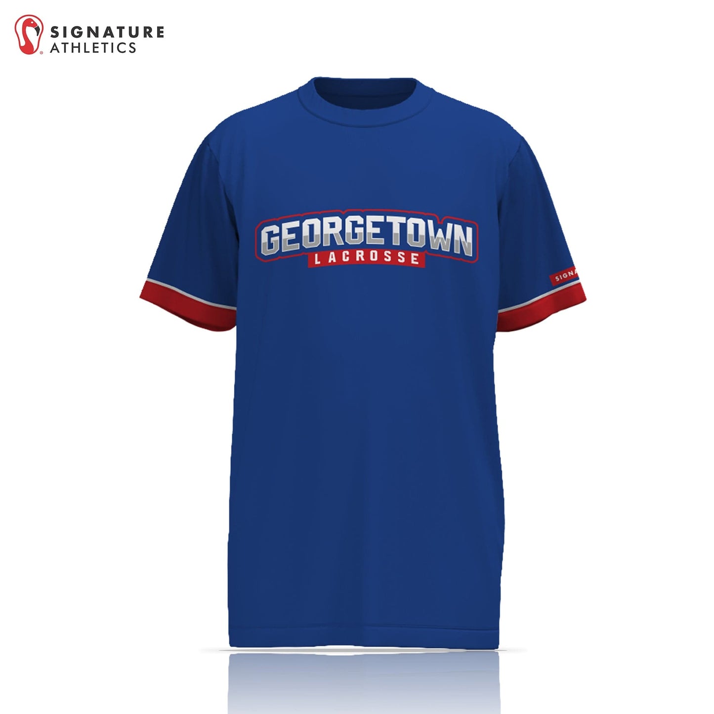 Georgetown Youth Lacrosse Player Short Sleeve Shooting Shirt: 1st/2nd (Bantam) Signature Lacrosse