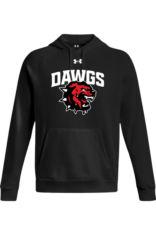Georgia Mud Dawgs Under Armour Men's Rival Fleece Hooded Sweatshirt Signature Lacrosse