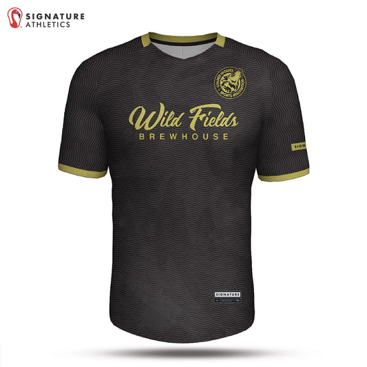 Golden Wolves Black REPLICA Women's Soccer Jersey: U10 Black Signature Lacrosse