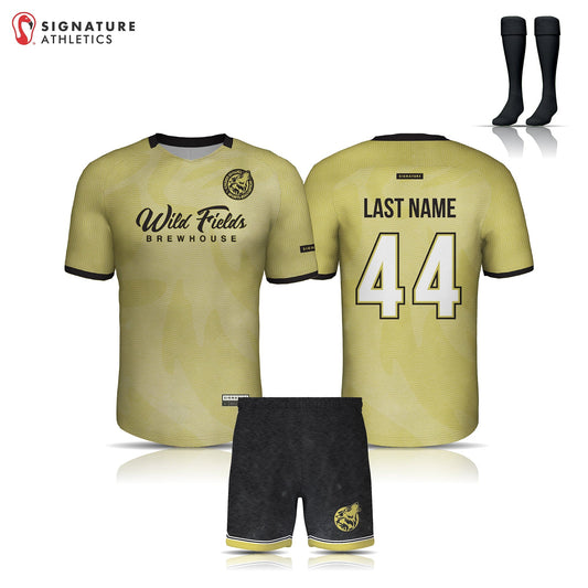 Golden Wolves Boy's Gold 3 Piece Player Package: U12 Gold Signature Lacrosse