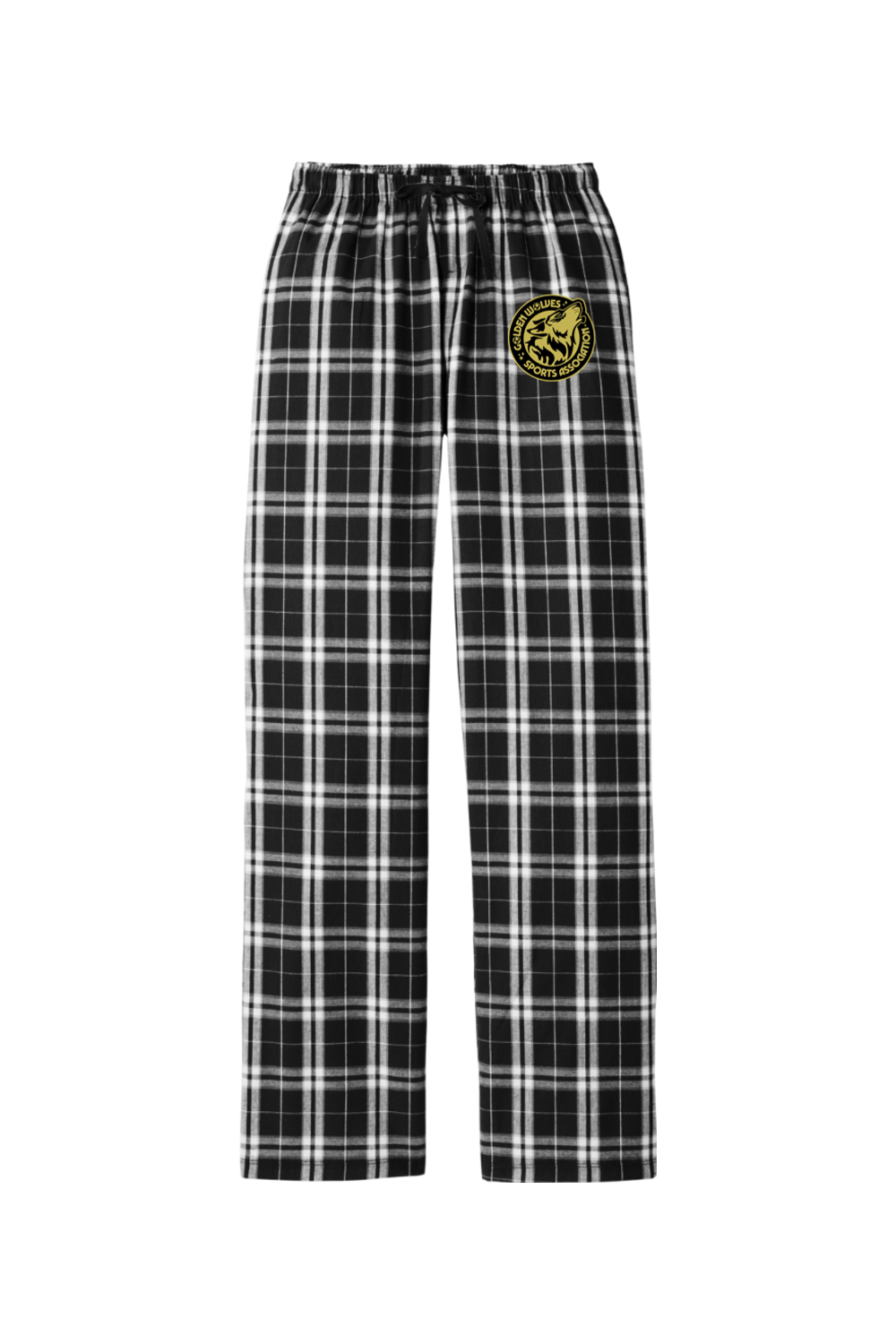 Golden Wolves SA Adult Women's Flannel Plaid Pants Signature Lacrosse