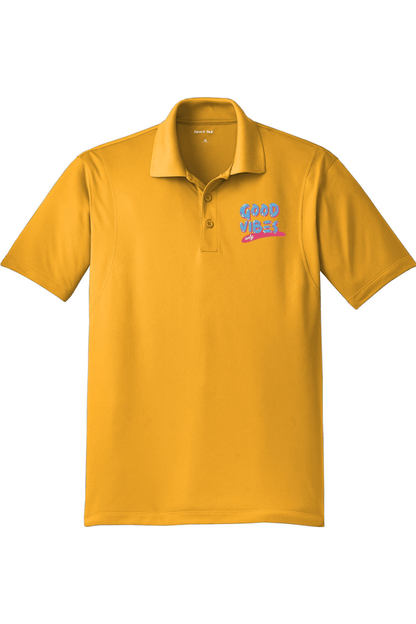 Good Vibes Only LC Adult Embroidered Athletic Polo Signature Lacrosse