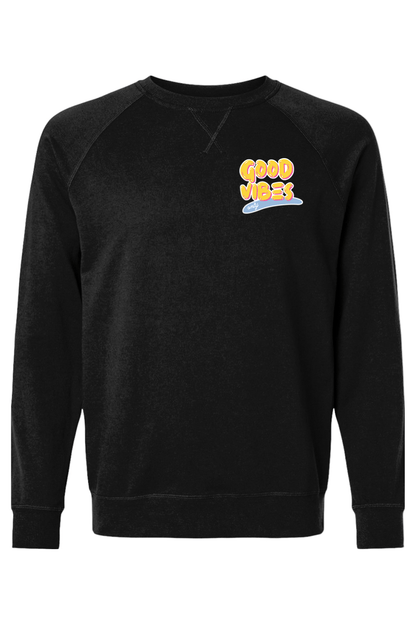 Good Vibes Only LC Adult Heavyweight Raglan Long Sleeve Signature Lacrosse