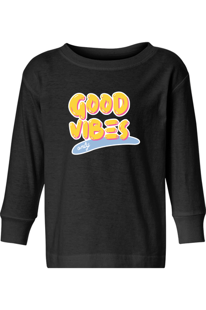 Good Vibes Only LC Toddler Long Sleeve T-Shirt Signature Lacrosse