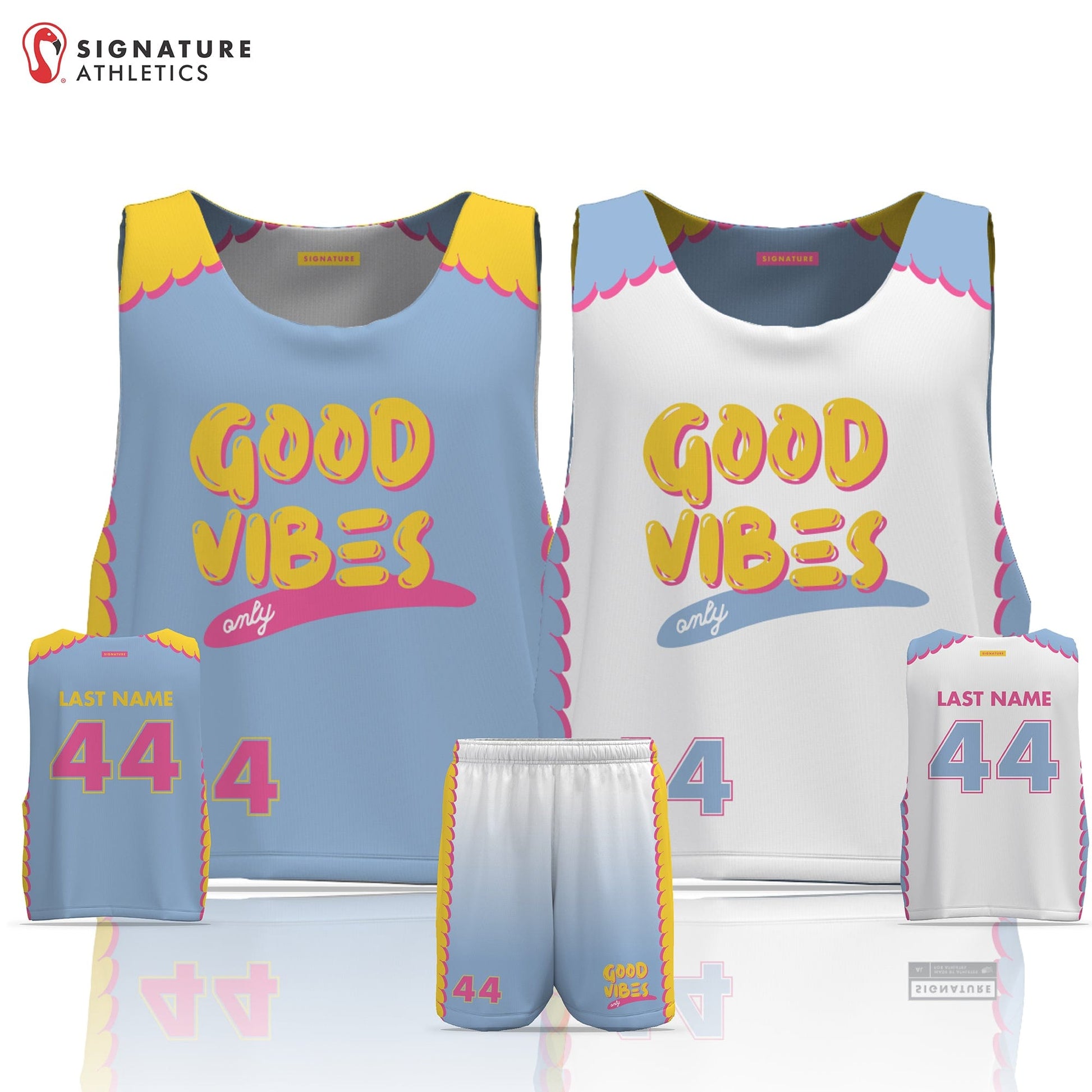 Good Vibes Only Men's 2 Piece Player Package: Good Vibes Only Signature Lacrosse