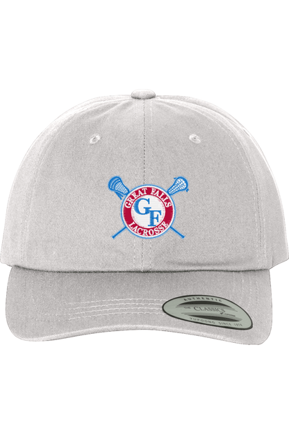 Great Falls Multi-Sport Embroidered Dad Hat Signature Lacrosse