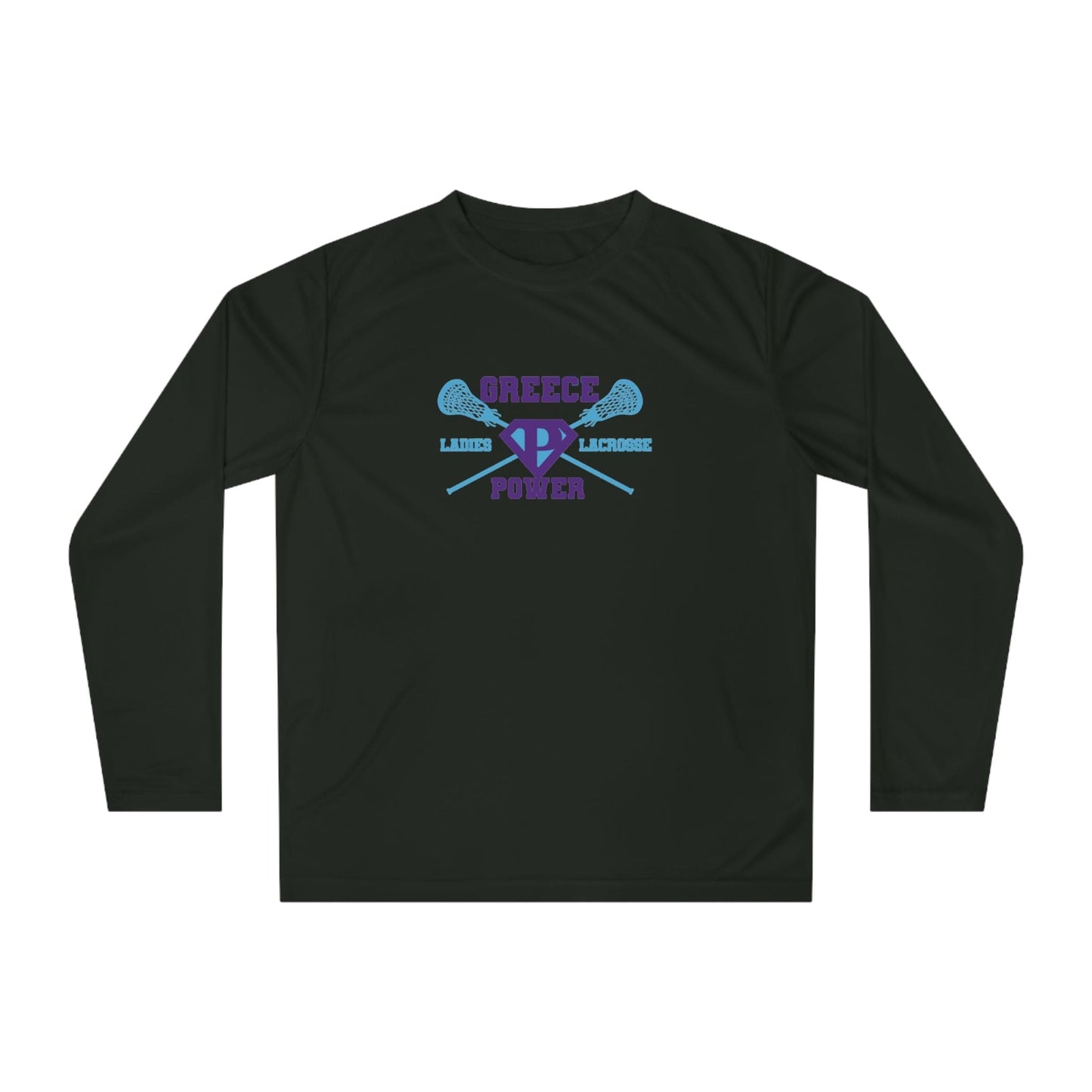 Greece Power LLC Adult Athletic Long Sleeve Signature Lacrosse