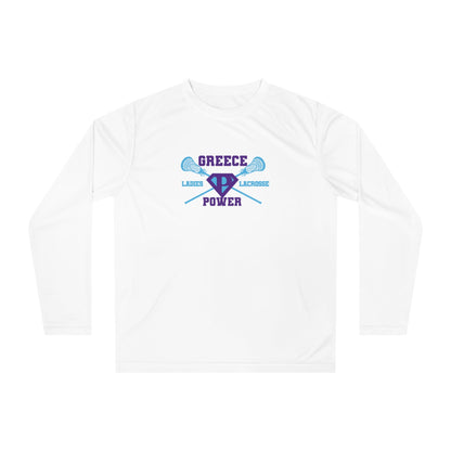 Greece Power LLC Adult Athletic Long Sleeve Signature Lacrosse