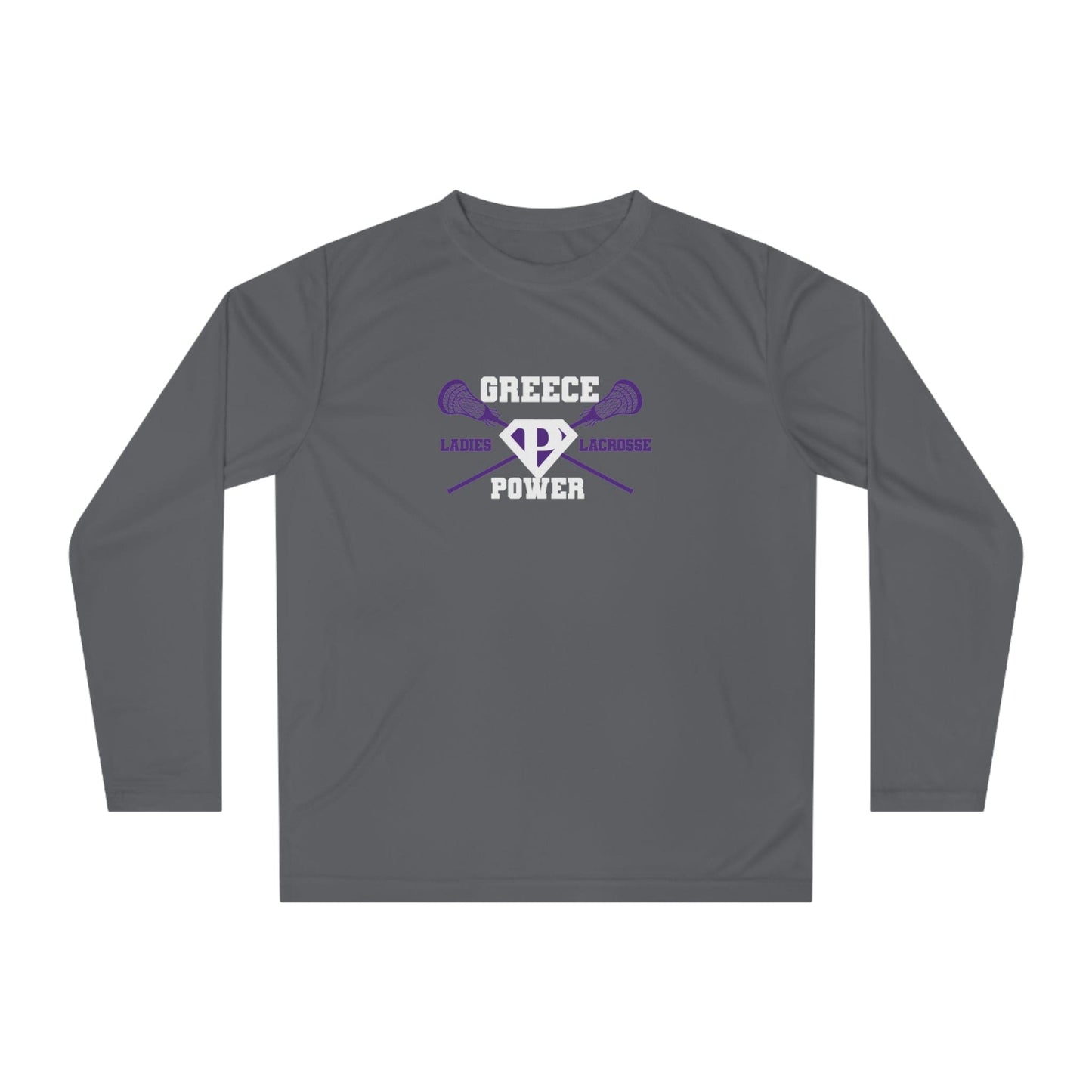 Greece Power LLC Adult Athletic Long Sleeve Signature Lacrosse