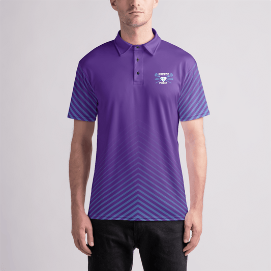 Greece Power LLC Adult Sublimated Athletic Polo Signature Lacrosse