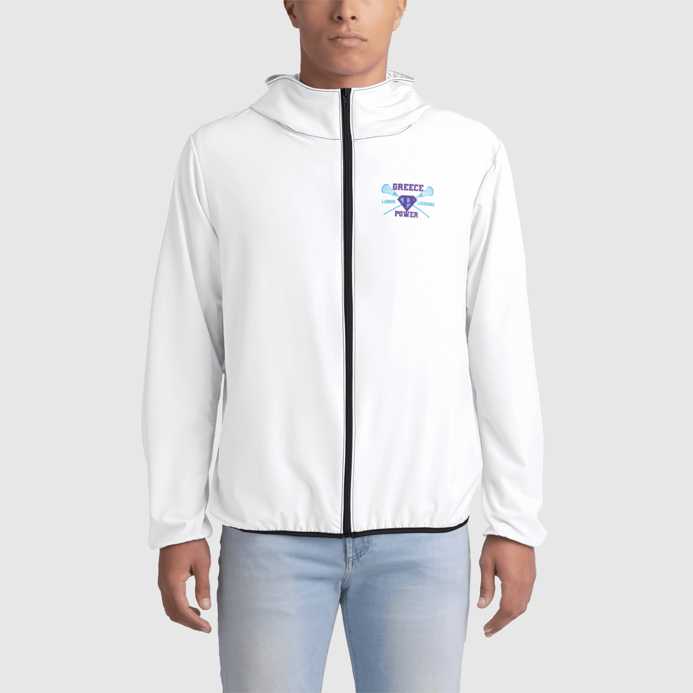 Greece Power LLC Adult Sublimated Athletic Windbreaker Signature Lacrosse