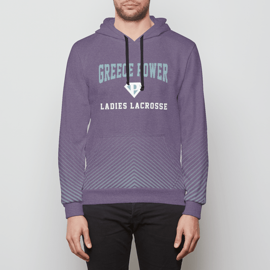 Greece Power LLC Adult Sublimated Lifestyle Hoodie Signature Lacrosse