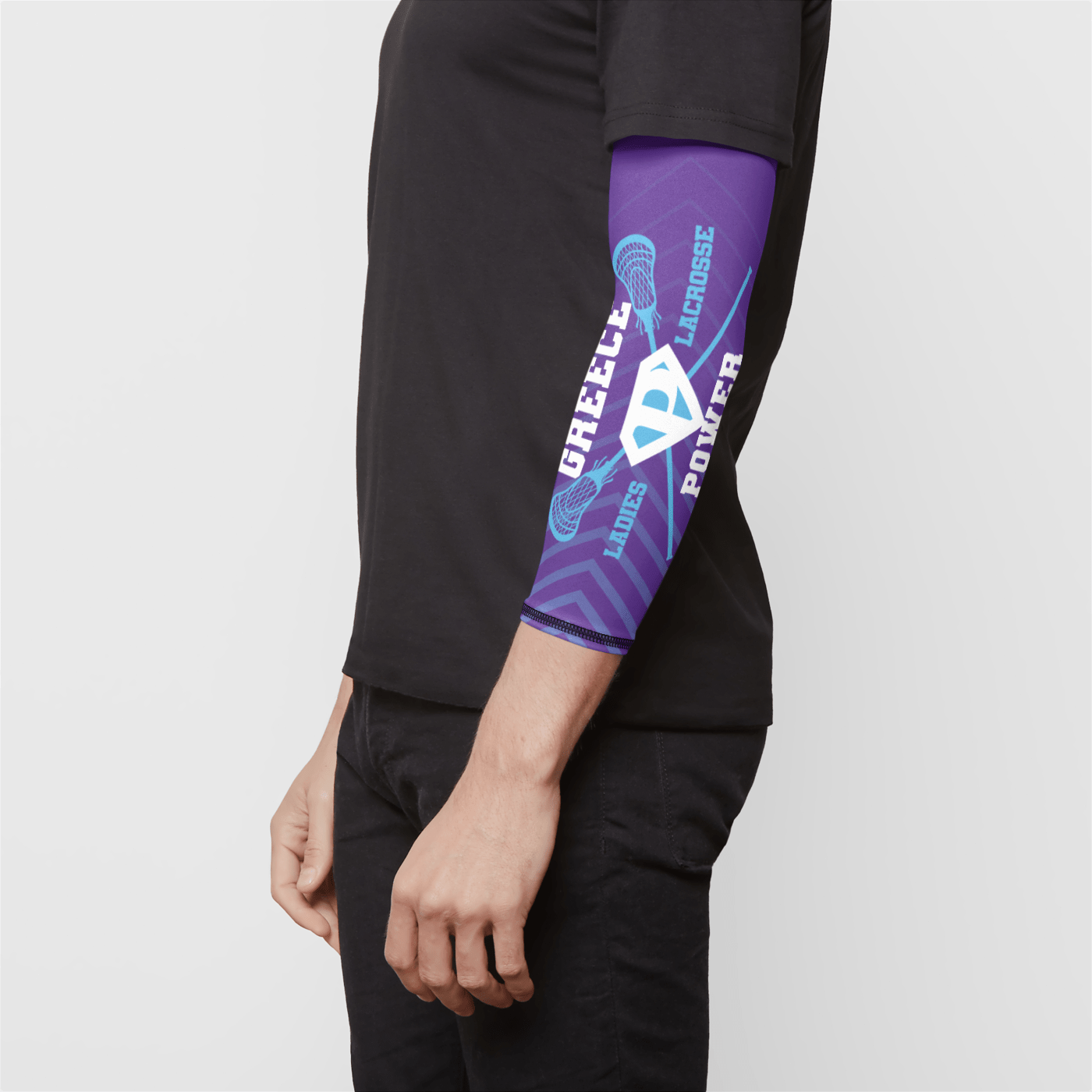 Greece Power LLC Sublimated Compression Armband Signature Lacrosse