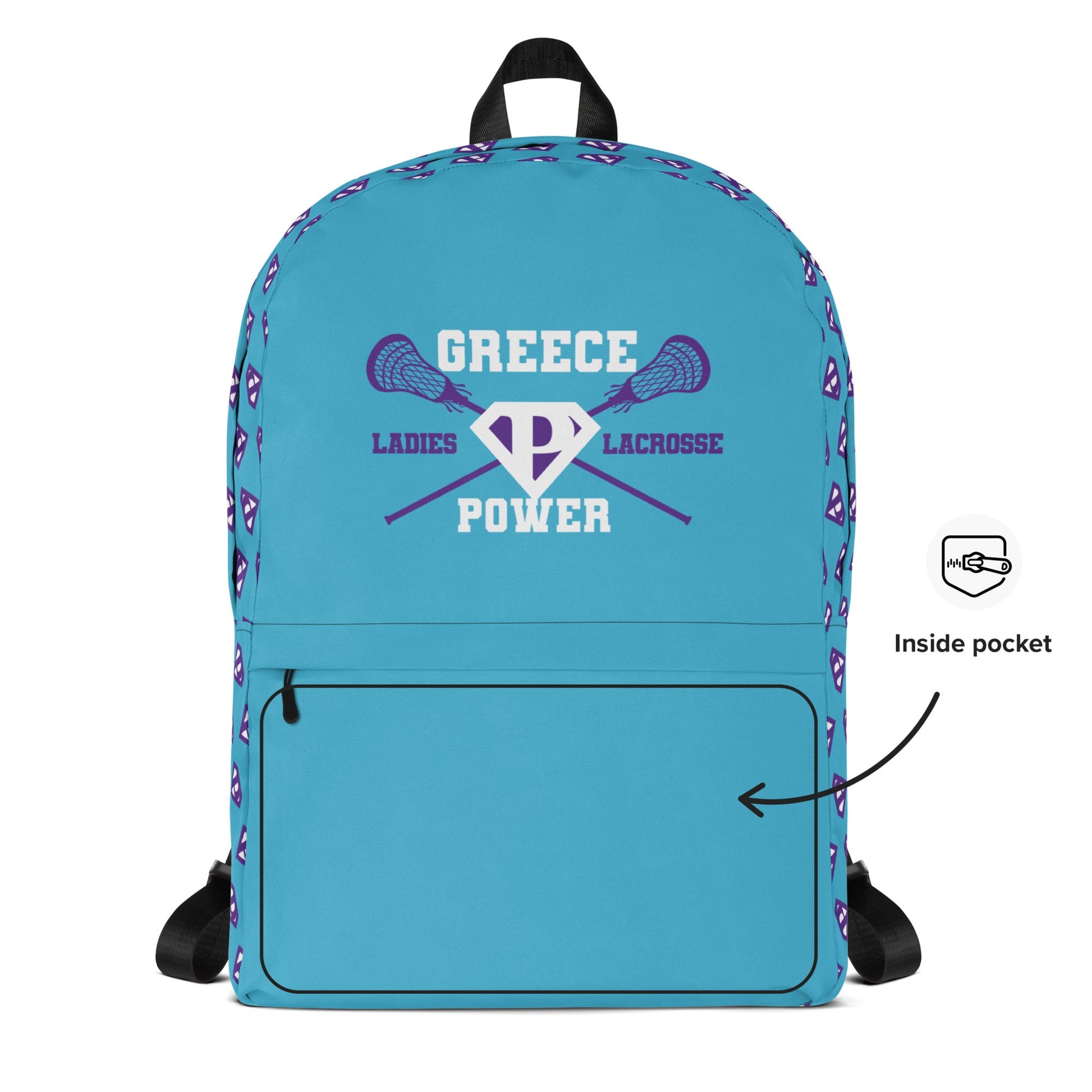 Greece Power LLC Sublimated Travel Backpack Signature Lacrosse