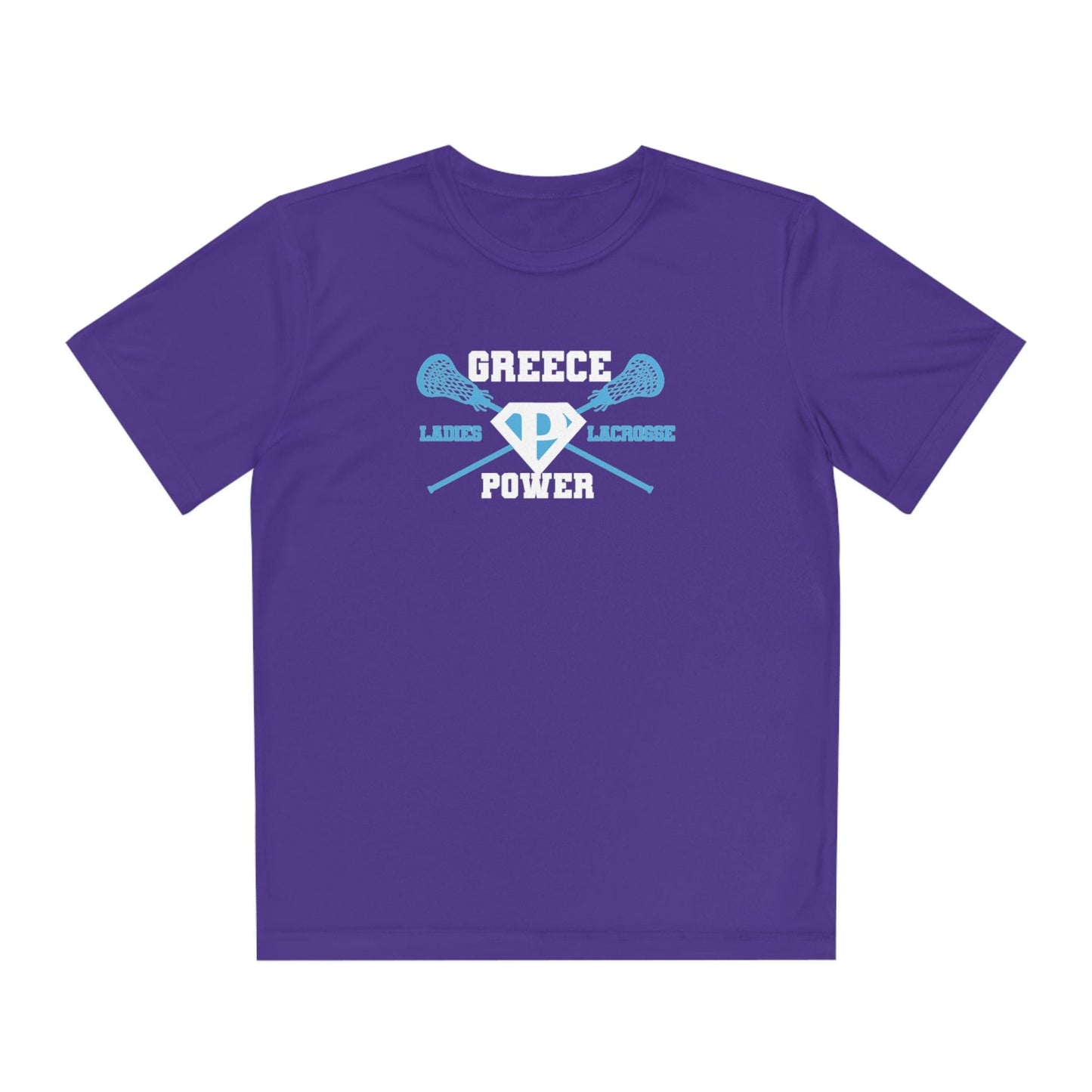 Greece Power LLC Youth Athletic T-Shirt Signature Lacrosse