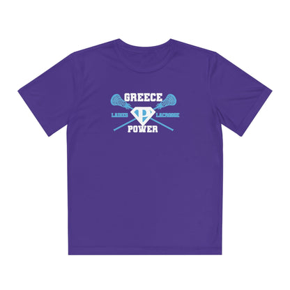 Greece Power LLC Youth Athletic T-Shirt Signature Lacrosse