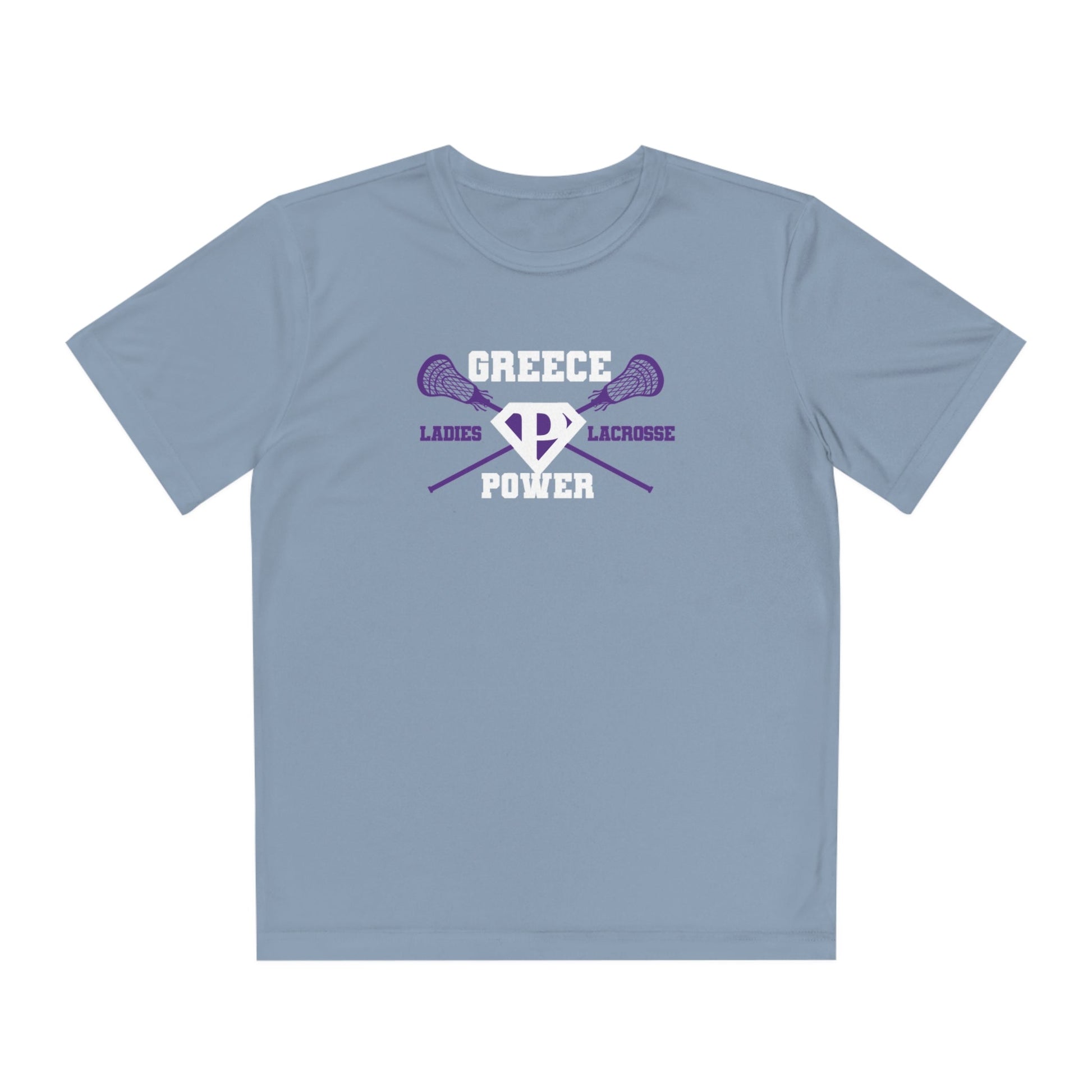 Greece Power LLC Youth Athletic T-Shirt Signature Lacrosse