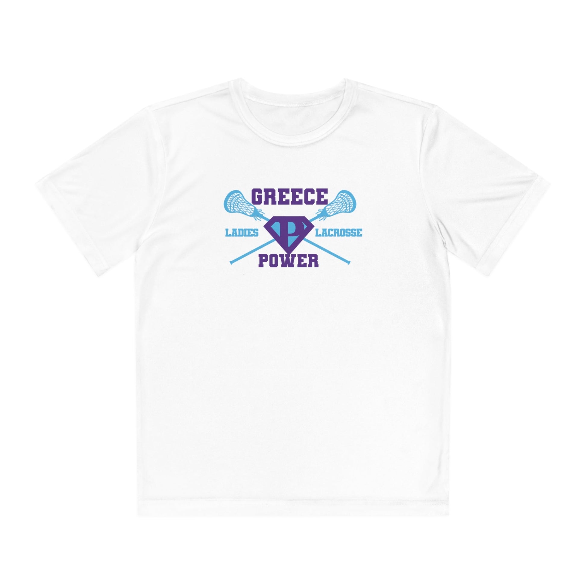 Greece Power LLC Youth Athletic T-Shirt Signature Lacrosse