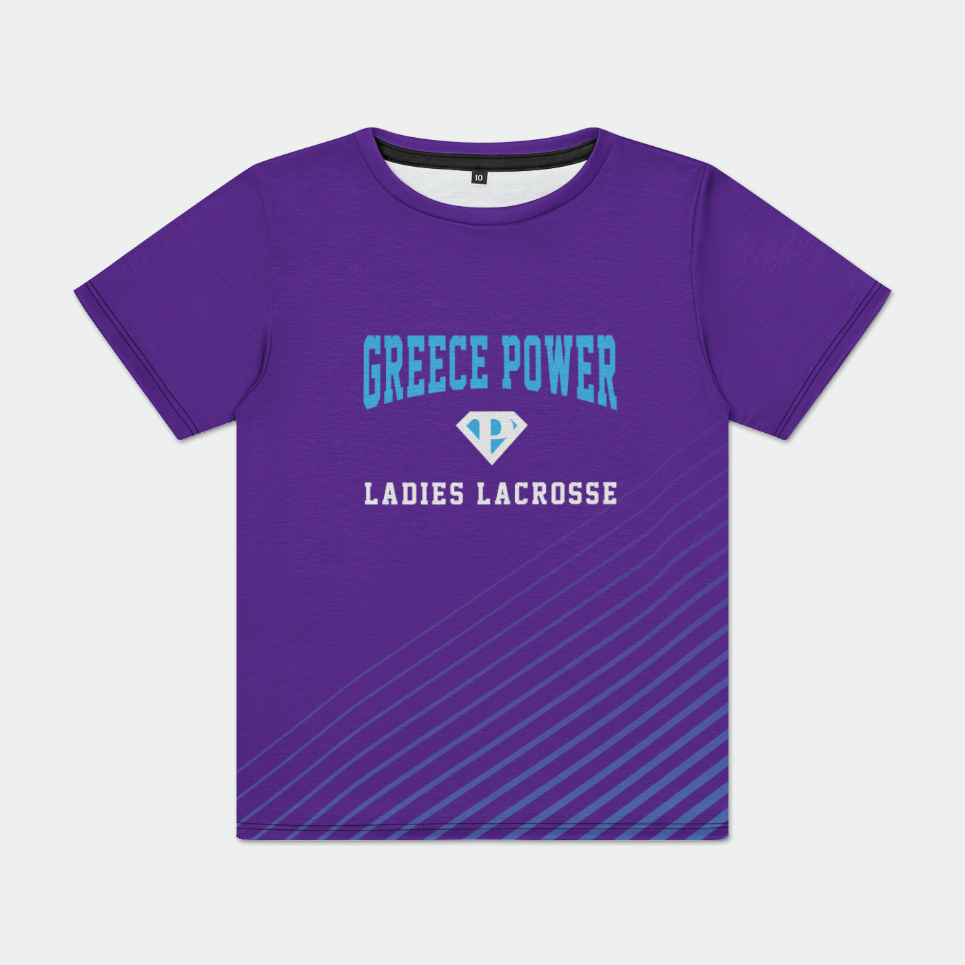 Greece Power LLC Youth Sublimated Athletic T-Shirt Signature Lacrosse