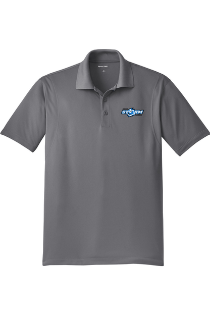 Greece Storm LC Adult Embroidered Athletic Polo Signature Lacrosse