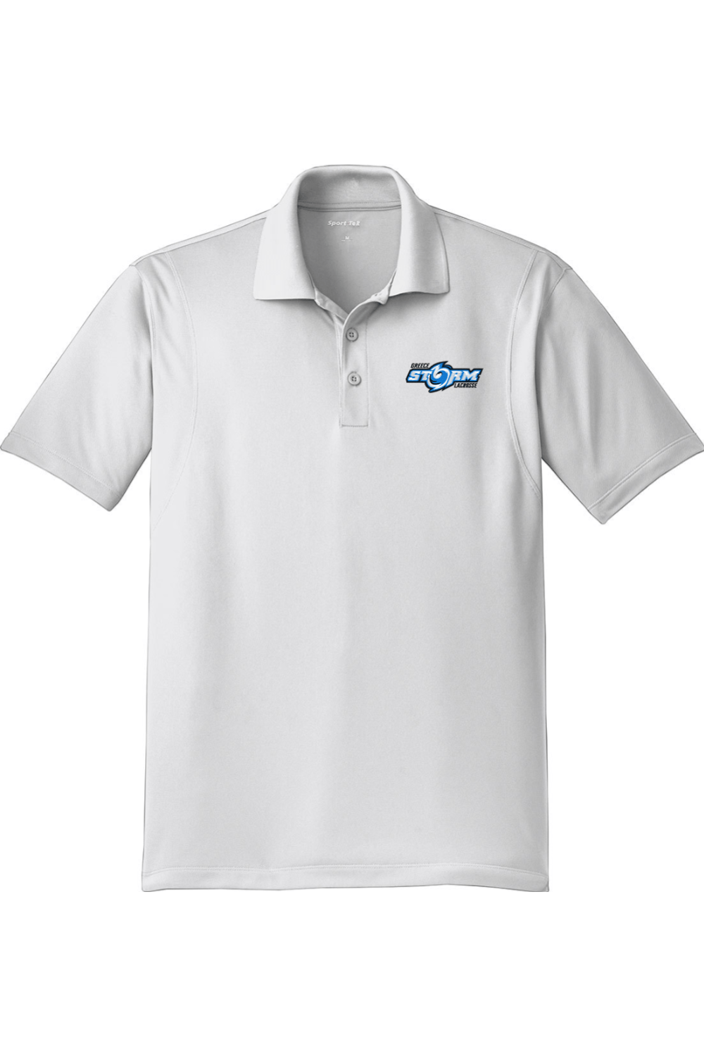 Greece Storm LC Adult Embroidered Athletic Polo Signature Lacrosse