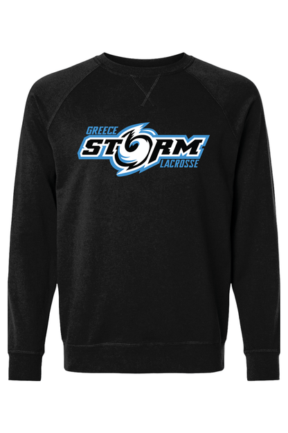 Greece Storm LC Adult Heavyweight Raglan Long Sleeve Signature Lacrosse