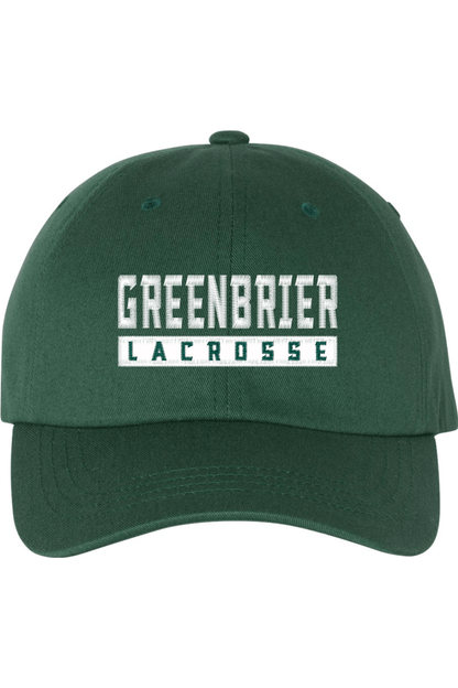 Greenbier Lacrosse Embroidered Dad Hat Signature Lacrosse