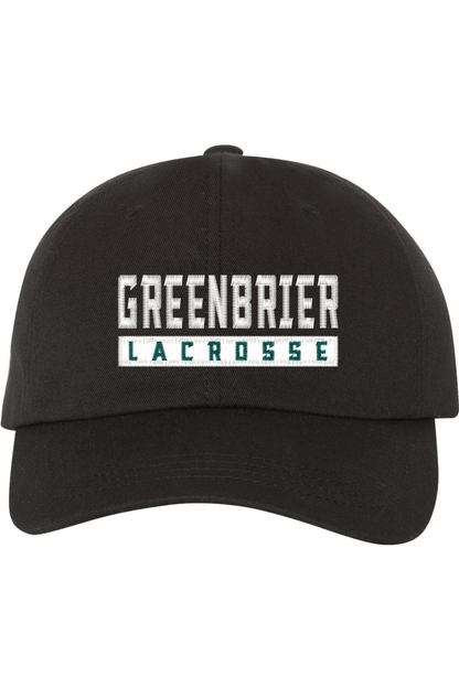 Greenbier Lacrosse Embroidered Dad Hat Signature Lacrosse