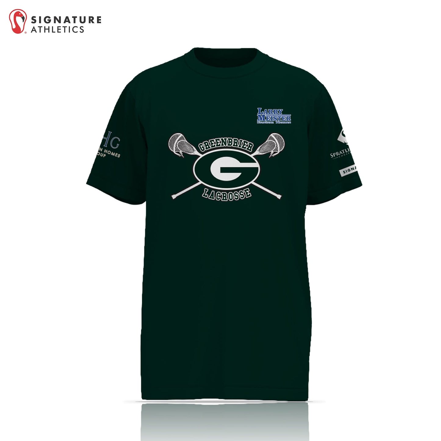 Greenbrier Lacrosse Men's Player Short Sleeve Shooting Shirt: 5th Grade/6th Grade Signature Lacrosse