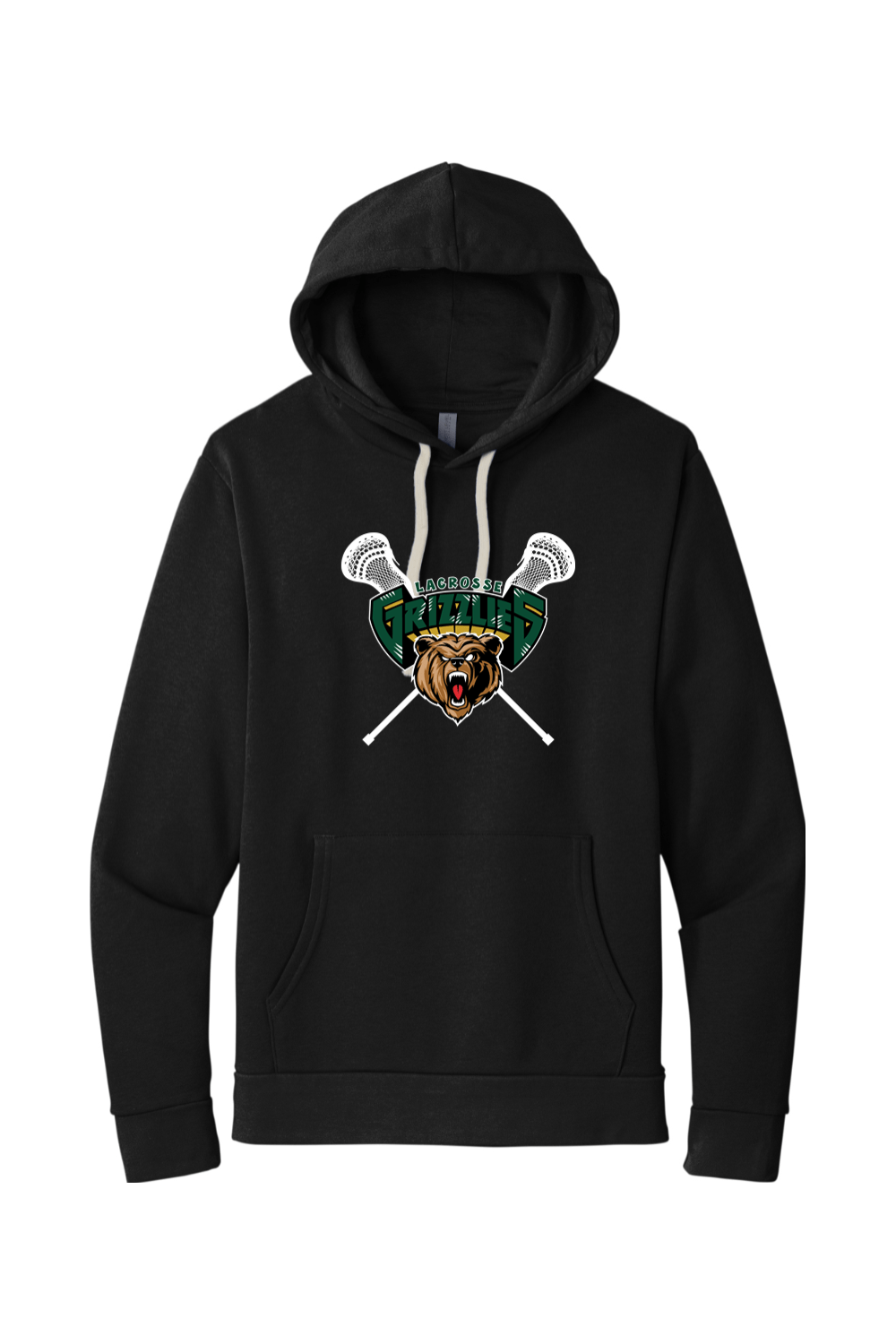 Grizzly Lacrosse Adult Premium Lightweight Hoodie Signature Lacrosse