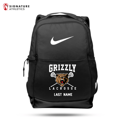 Grizzly Lacrosse Men's Nike Brasilia Medium Backpack Signature Lacrosse