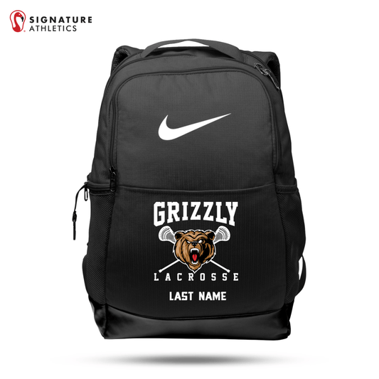 Grizzly Lacrosse Men's Nike Brasilia Medium Backpack Signature Lacrosse