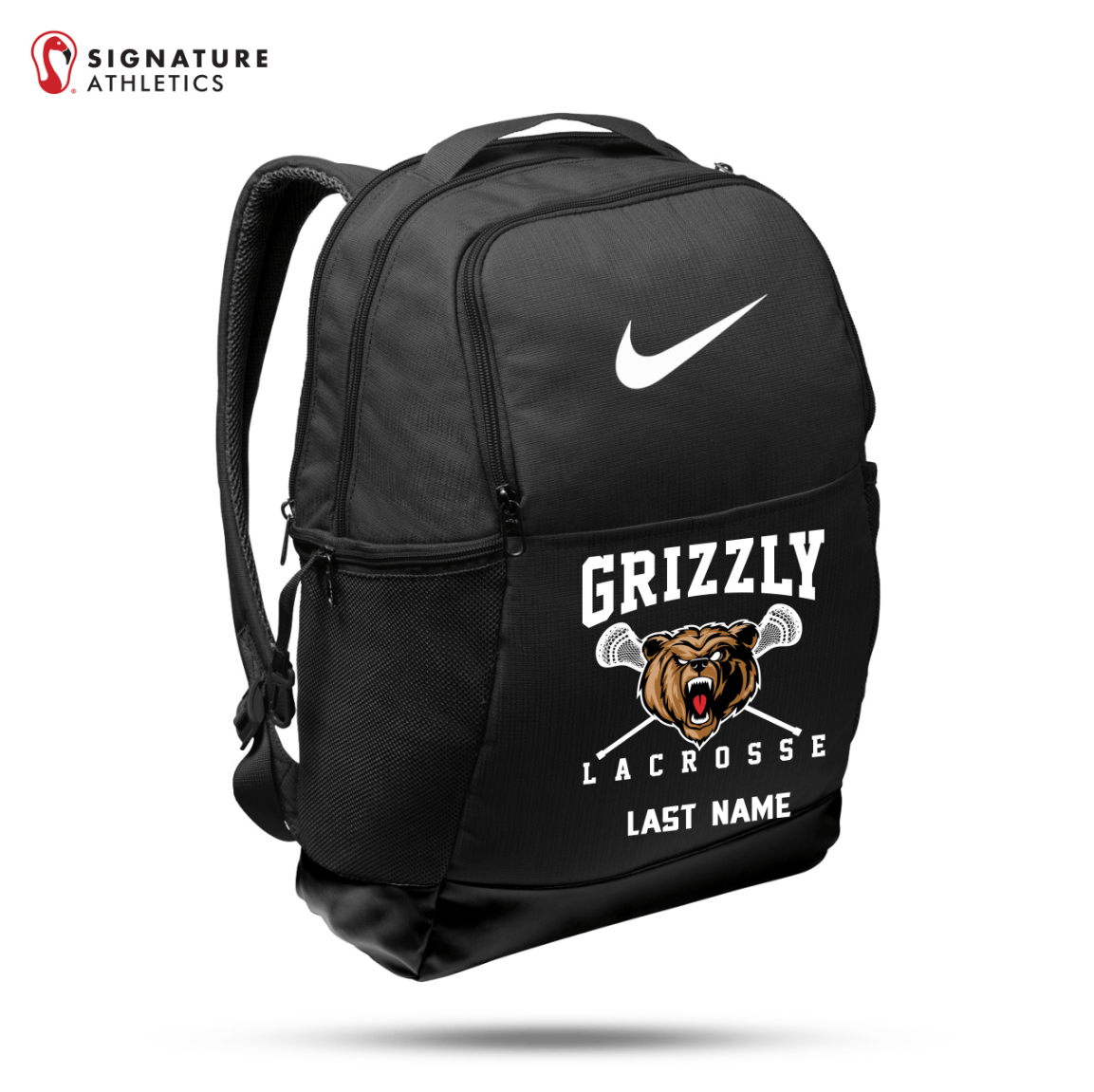 Grizzly Lacrosse Men's Nike Brasilia Medium Backpack Signature Lacrosse