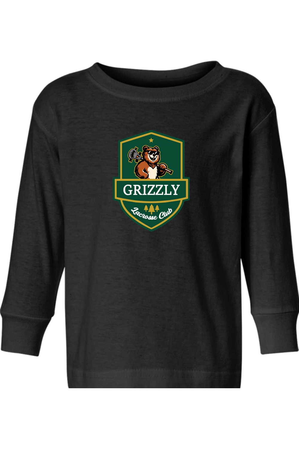 Grizzly Lacrosse Toddler Long Sleeve T-Shirt Signature Lacrosse