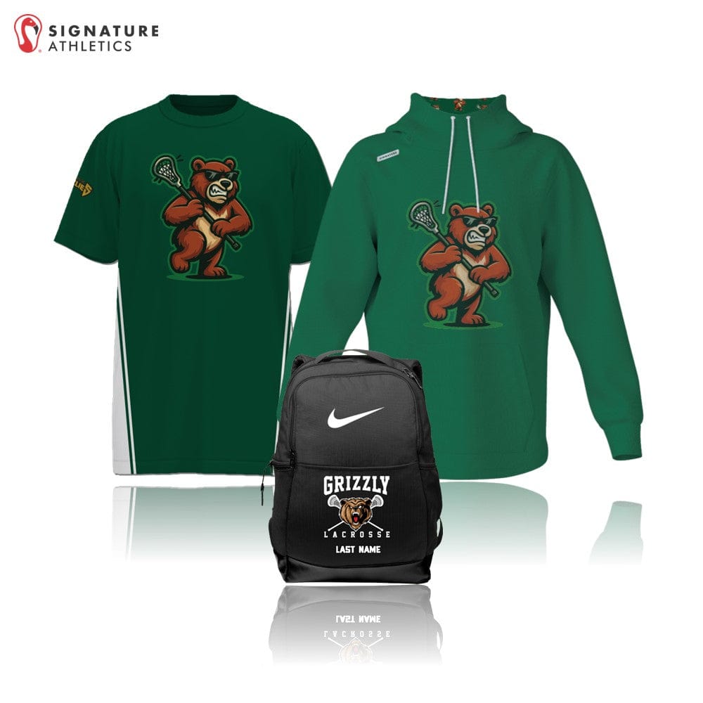 Grizzly LC Men's 3 Piece Player Package Signature Lacrosse