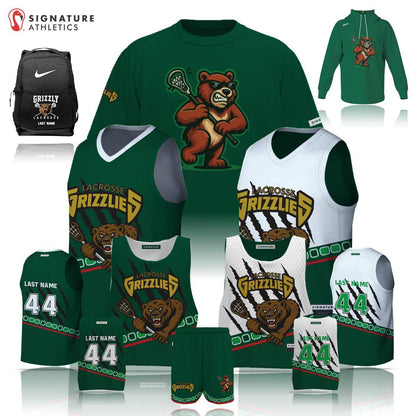 Grizzly LC Men's 6 Piece Player Package Signature Lacrosse
