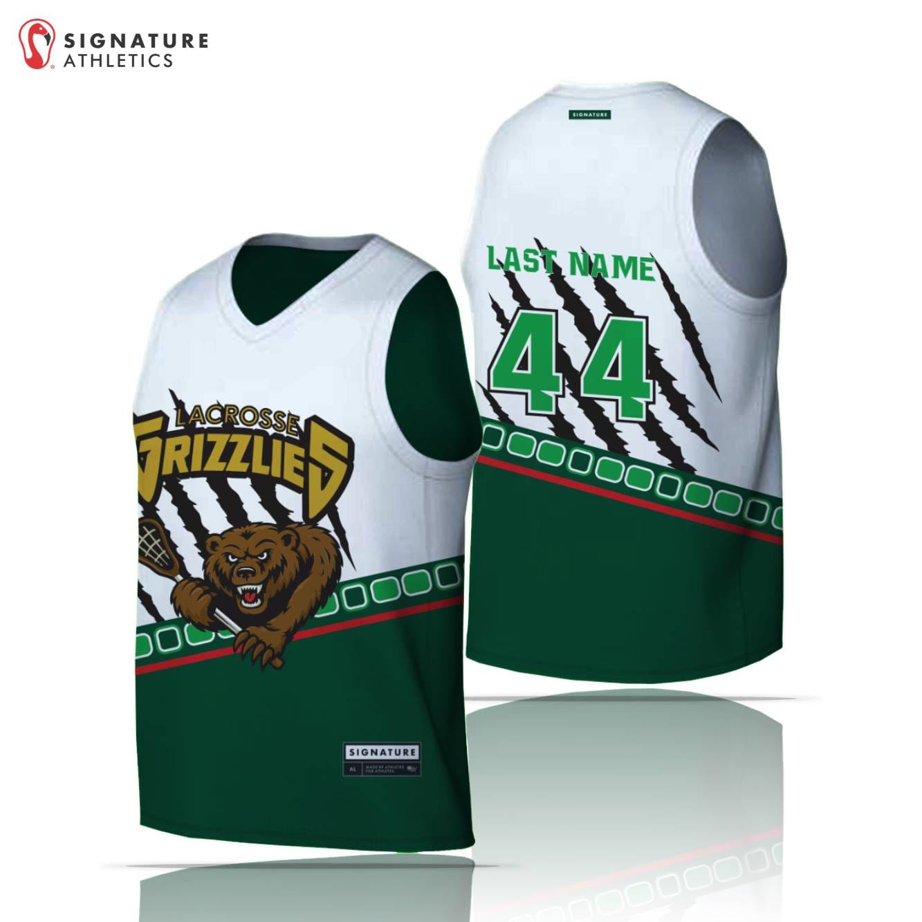 Grizzly LC Men's 6 Piece Player Package Signature Lacrosse