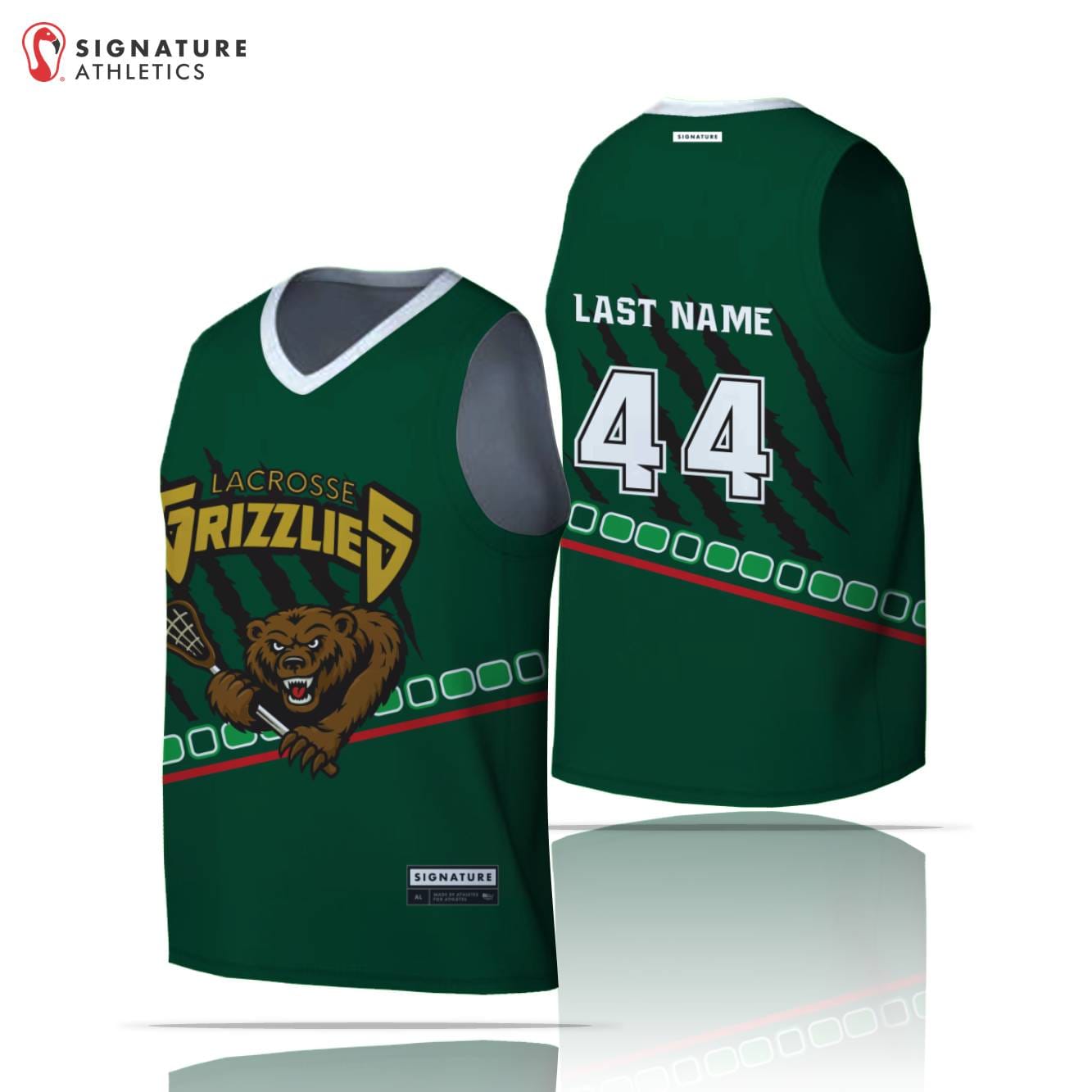 Grizzly LC Men's 6 Piece Player Package Signature Lacrosse