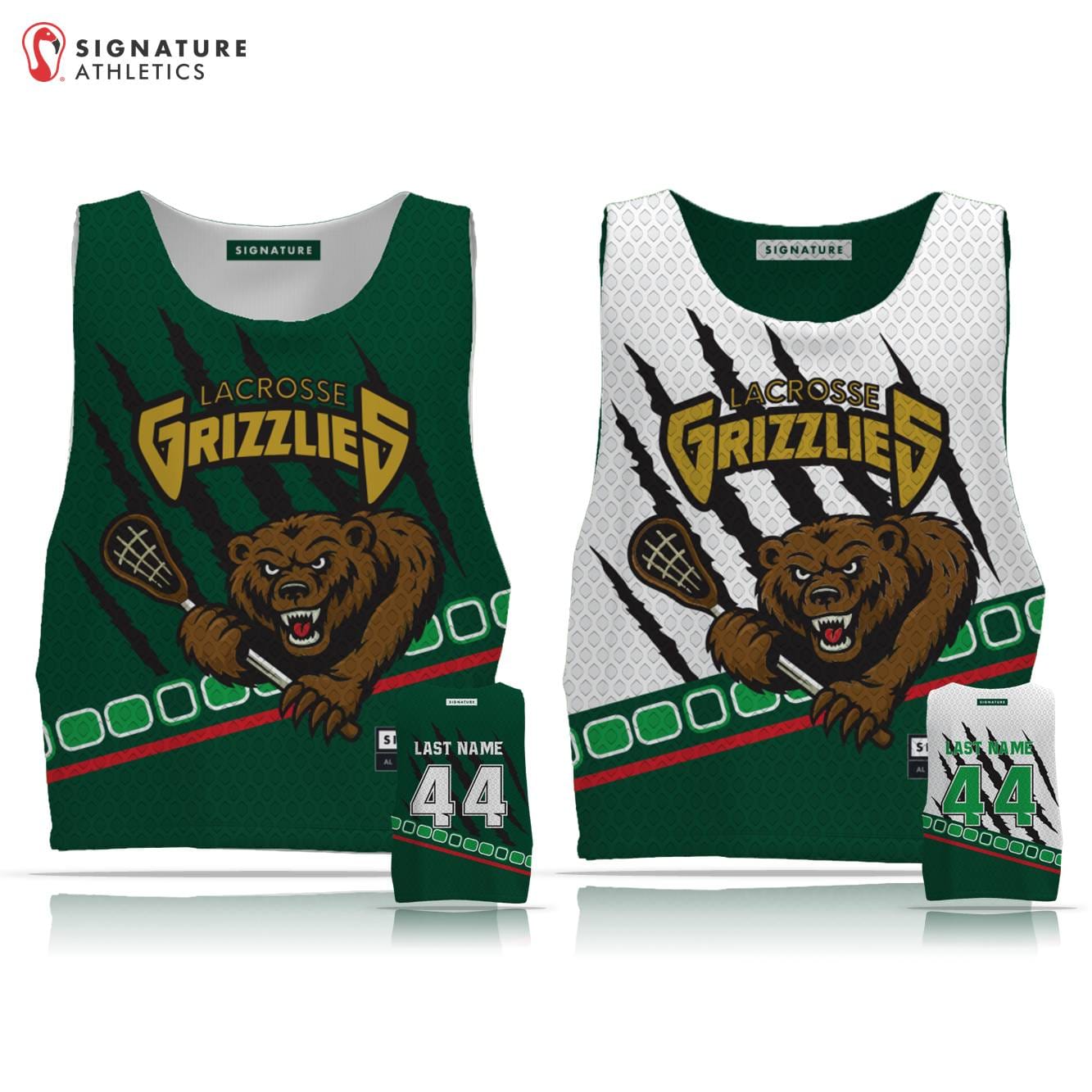 Grizzly LC Men's 6 Piece Player Package Signature Lacrosse