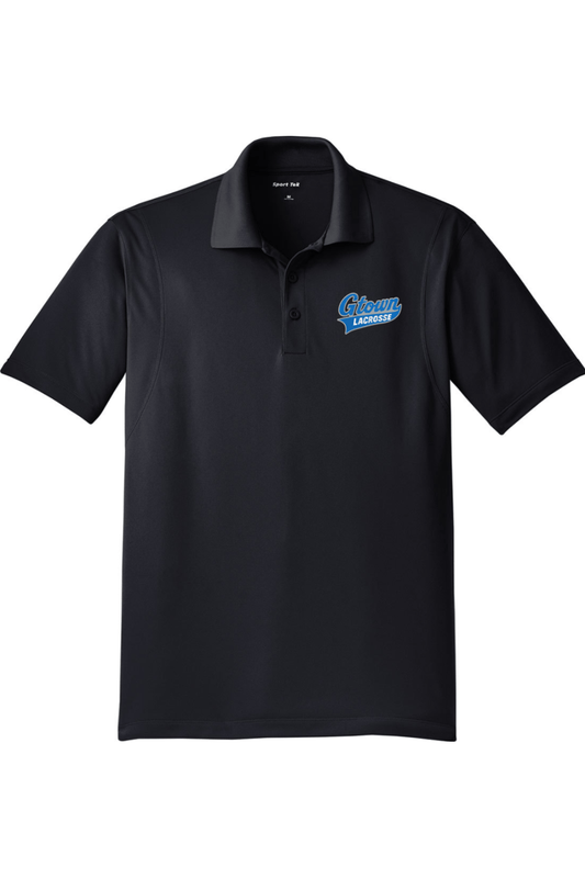 Gtown Lacrosse Adult Embroidered Athletic Polo Signature Lacrosse