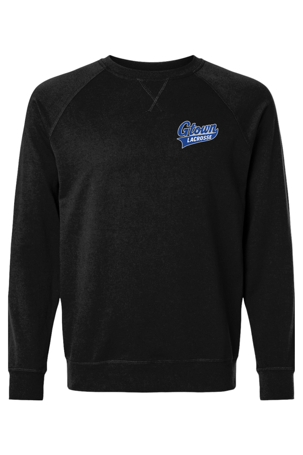Gtown Lacrosse Adult Heavyweight Raglan Long Sleeve Signature Lacrosse