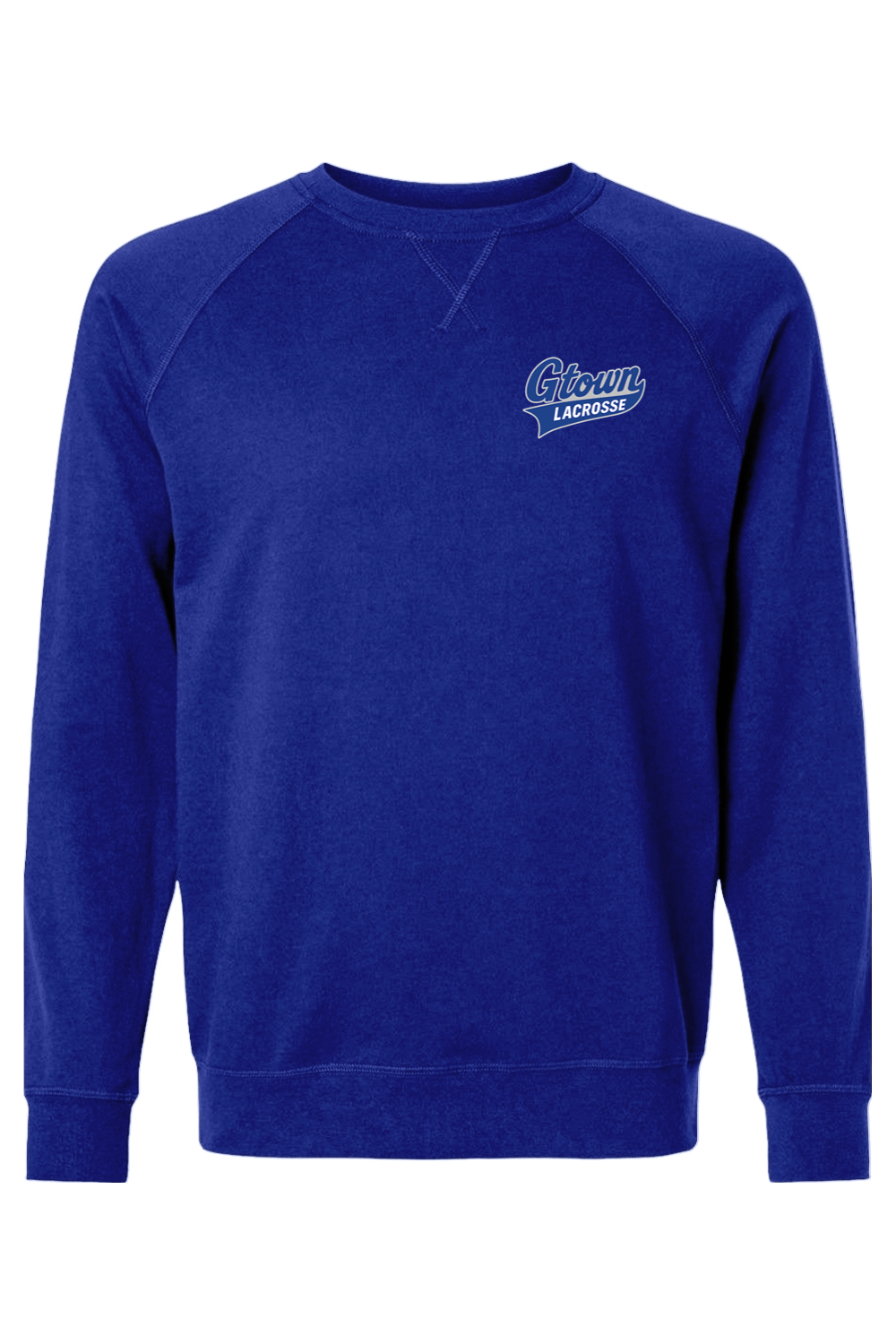 Gtown Lacrosse Adult Heavyweight Raglan Long Sleeve Signature Lacrosse