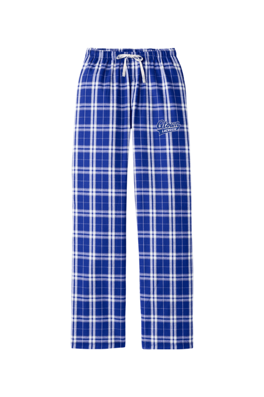 Gtown Lacrosse Adult Women's Flannel Plaid Pants Signature Lacrosse
