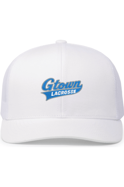Gtown Lacrosse Embroidered Trucker Hat Signature Lacrosse