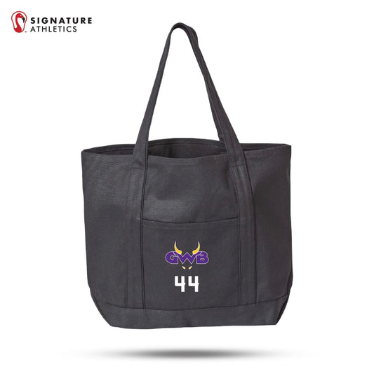 GWB Carmel Classic XL Cotton Canvas Resort Tote Signature Lacrosse